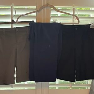 Bundle under armour boys golfer bottoms.  Size small.